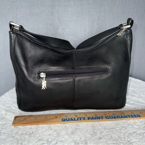 American Angel‎ Vintage Elegant Black Soft Leather Shoulder Bag purse like new
